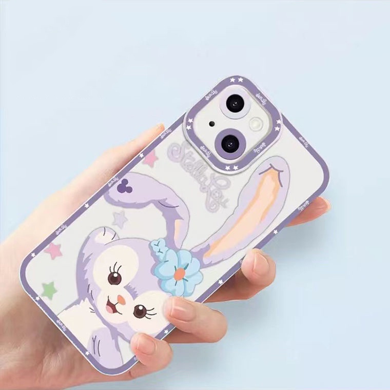 Soft Case TPU Transparan Motif Kelinci Untuk Iphone 13 12 Mini 11 Pro X XR XS Max SE 2020 6 6S 7 8 Plus