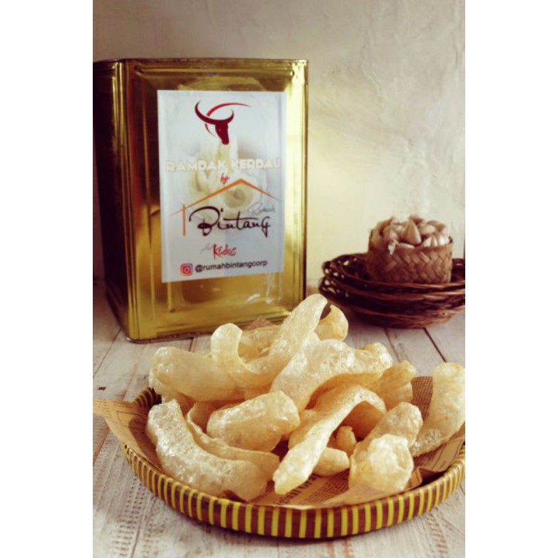 

kerupuk Rambak kulit kerbau asli kudus