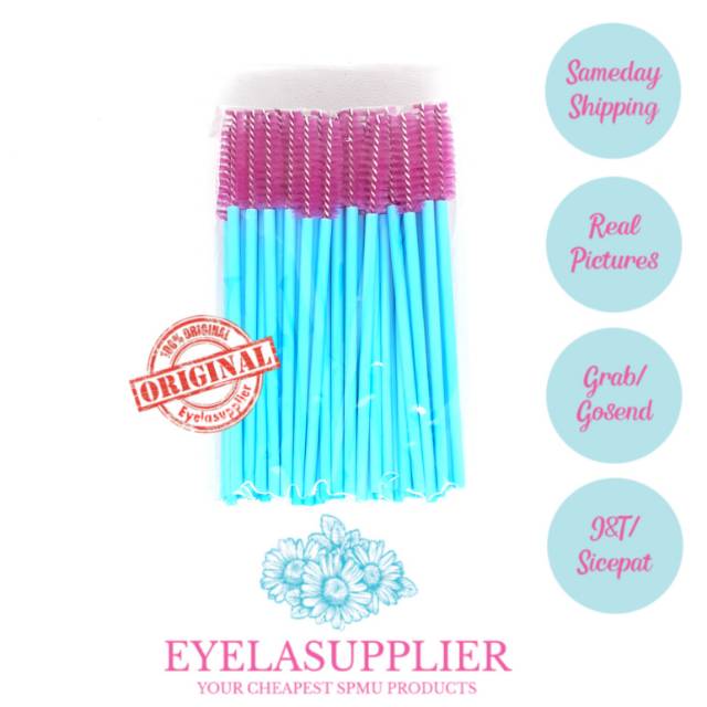 50 pcs mascara wand  sisir bulu mata disposal