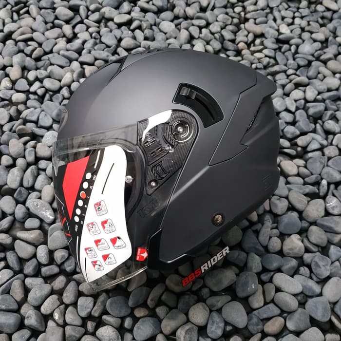 Jual Helm Kyt Nfj Atrachite Matte Black Shopee Indonesia