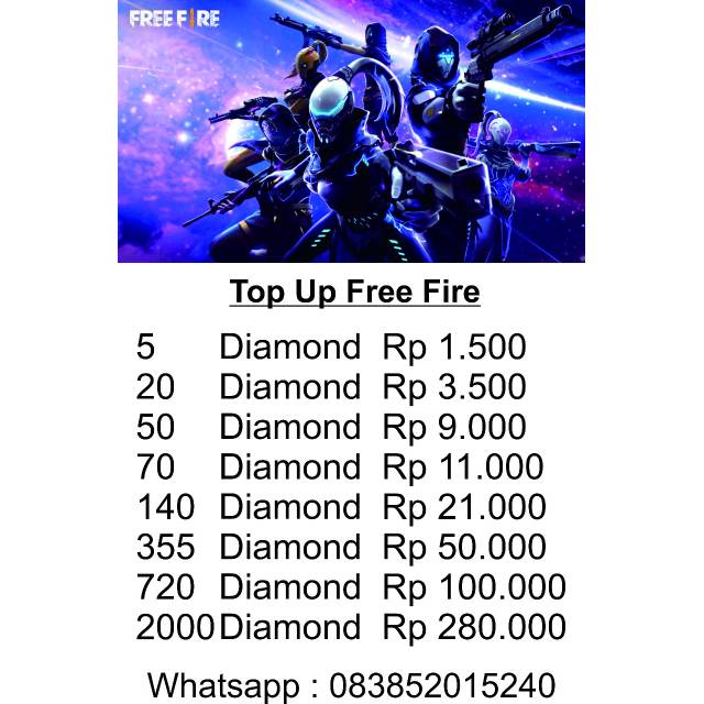 Jual Dm Ff Bonus Sticker Ff