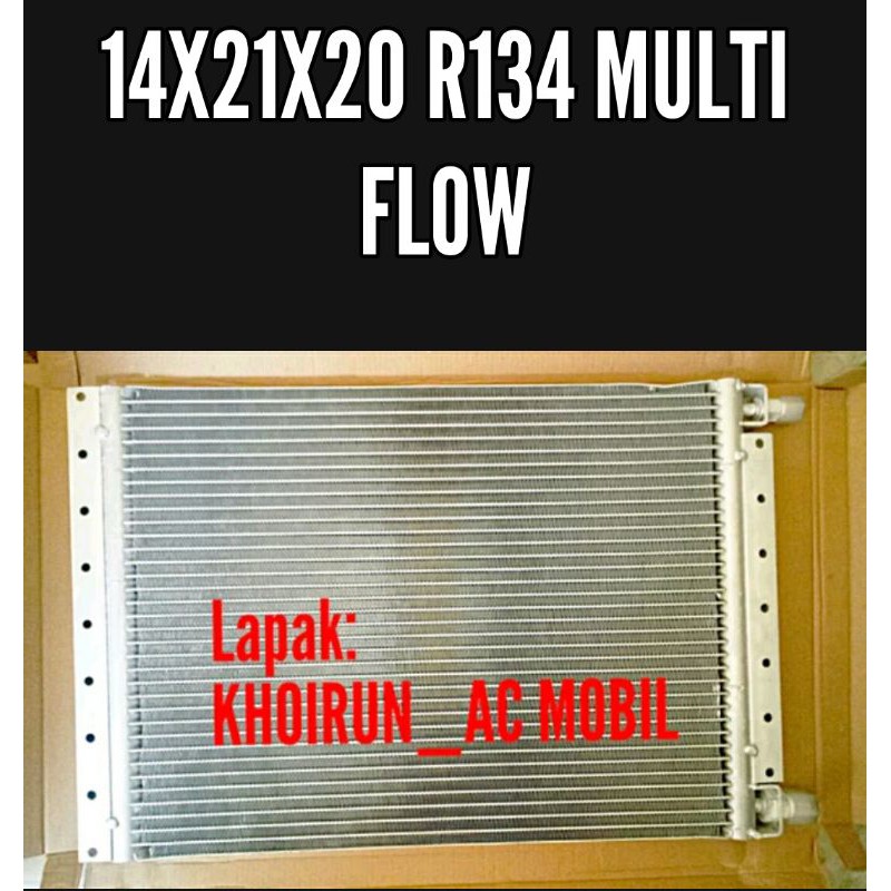 Condensor Kondensor Multi Flow pararel Flow Universal Ac Mobil 14x21x20 R134 (New/Baru)