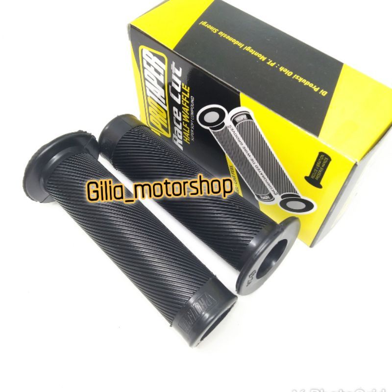 Handgrip Motor Domino Hitam Universal Handfat Motor Domino Lembut Bulu Beat Scoopy Aerox Pcx Vixion Mio