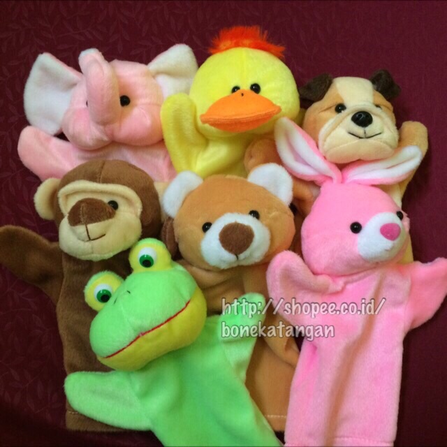 Boneka Tangan/ Hand Puppet Animal Boneka Tangan Binatang Impor premium
