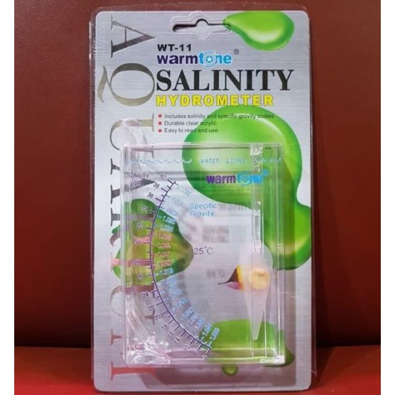 Warmtone WT-11 Hydrometer Salinity Test kadar garam Air Laut Aquarium