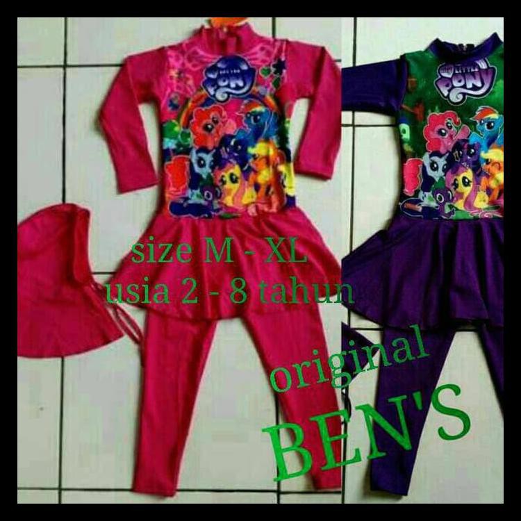 100% BERKUALITAS SWIMSUIT BAJU RENANG ANAK MUSLIMAH / BAJU RENANG ANAK PEREMPUAN MUSLIM - 2-8 TAHUN,