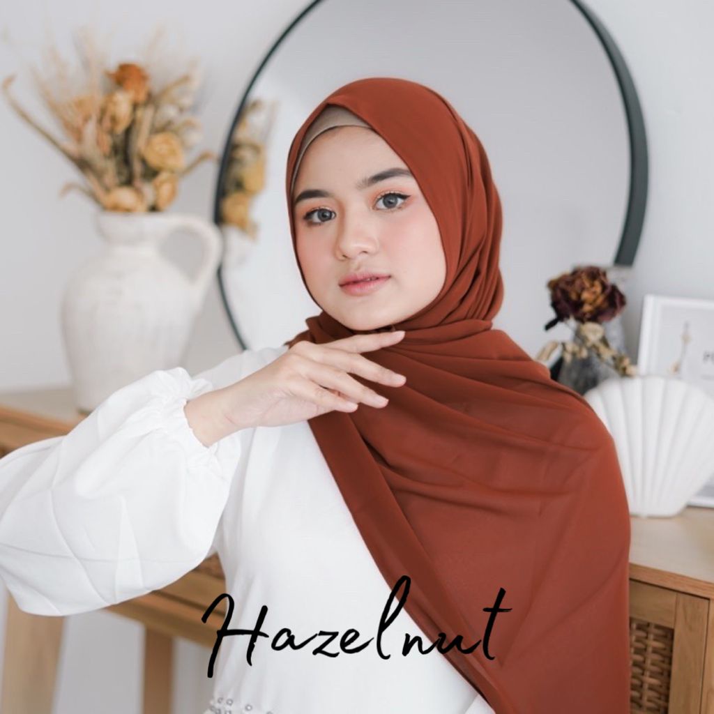 [PROMO] PASHMINA CERUTY BABYDOL / JILBAB / TERMURAH / PASHMINA / KERUDUNG PASHMINA CRUTY / GOJEK/OCD-CERUTY HAZELNUT