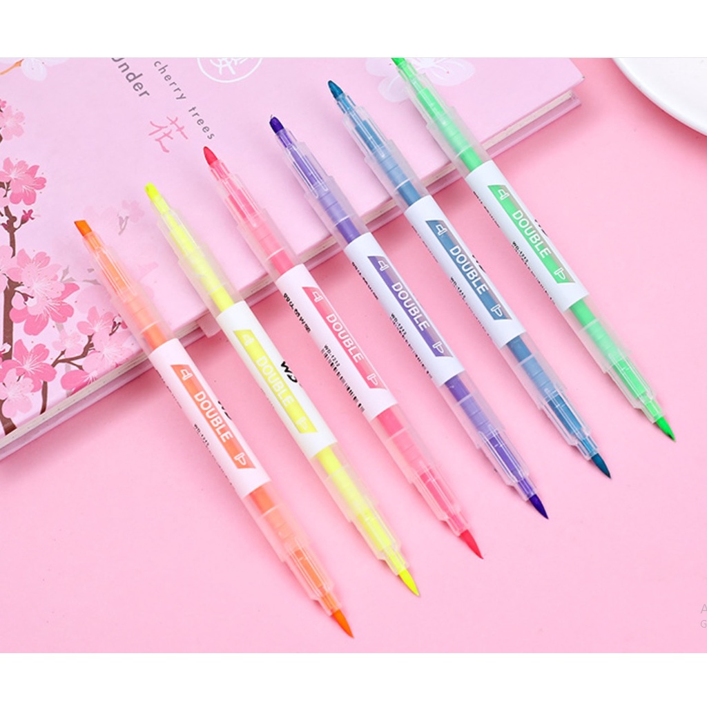 

NEW 1 set isi 6 stabilo warna warni