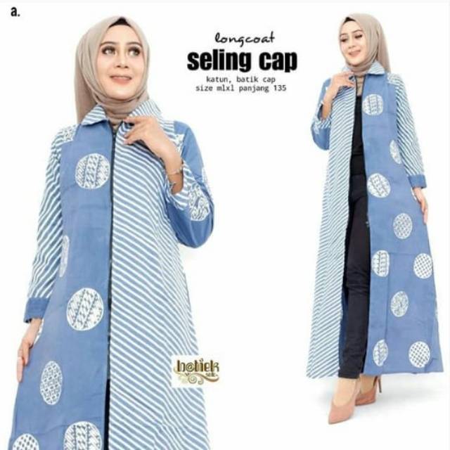 Grosir Longcoat Gamis Selling Cap Zipper Murah Pastel Murah Gamis Batik Cap Motif Pastel VQnXlmTLMJ0WG