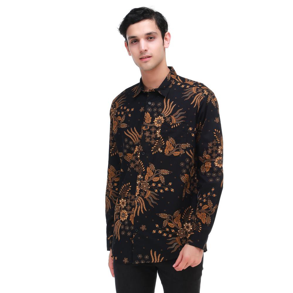 M231 Kemeja Pria  Batik  Cotton Rich Lengan  Panjang  Warna 