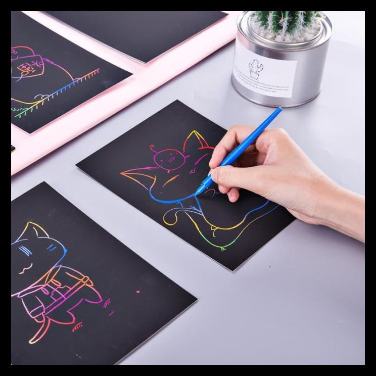 

Diskon Deli Kertas Menggambar Kreatif Berkilau 5Pcs/Pack 130*185Mm 3240