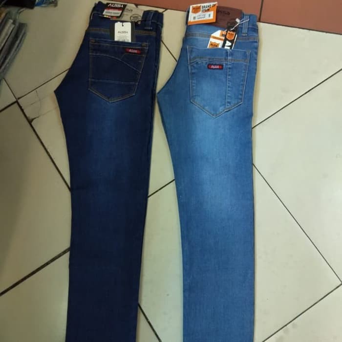 Celana Jeans Pria Pensil Skinny Ukuran Besar 27 - 38 bahan sofjeans halus lembut