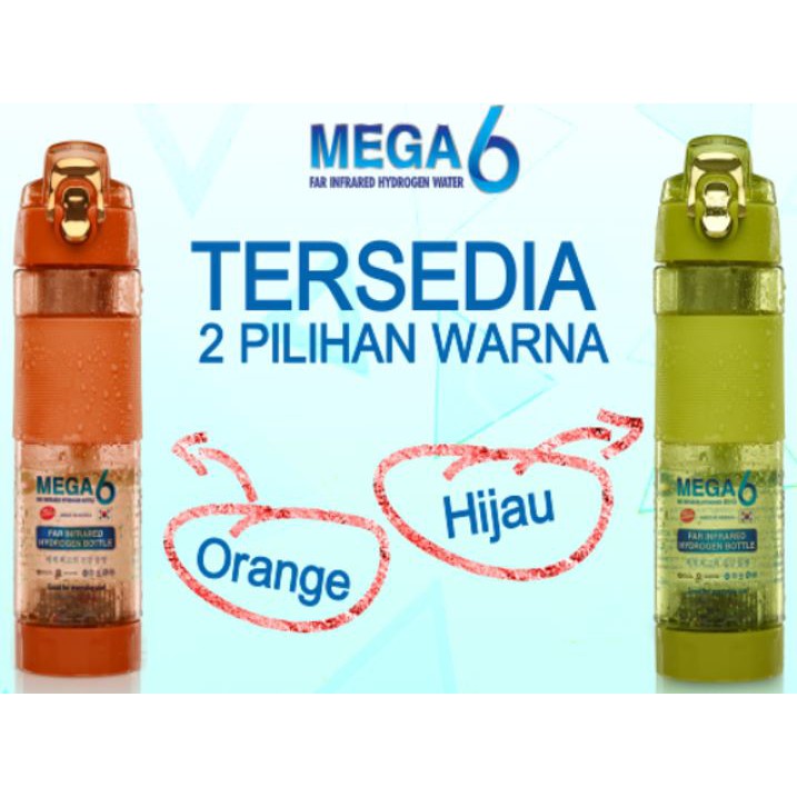 PROMO TERBARU!! Bisa COD -  Mega 6 Far Infrared Hydrogen Water (Botol Mega 6 Terapi Diabetes)