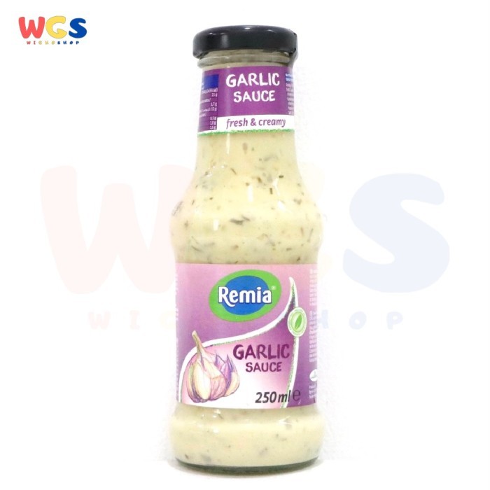 

Ready- Remia Garlic Sauce Fresh & Creamy 250 Ml