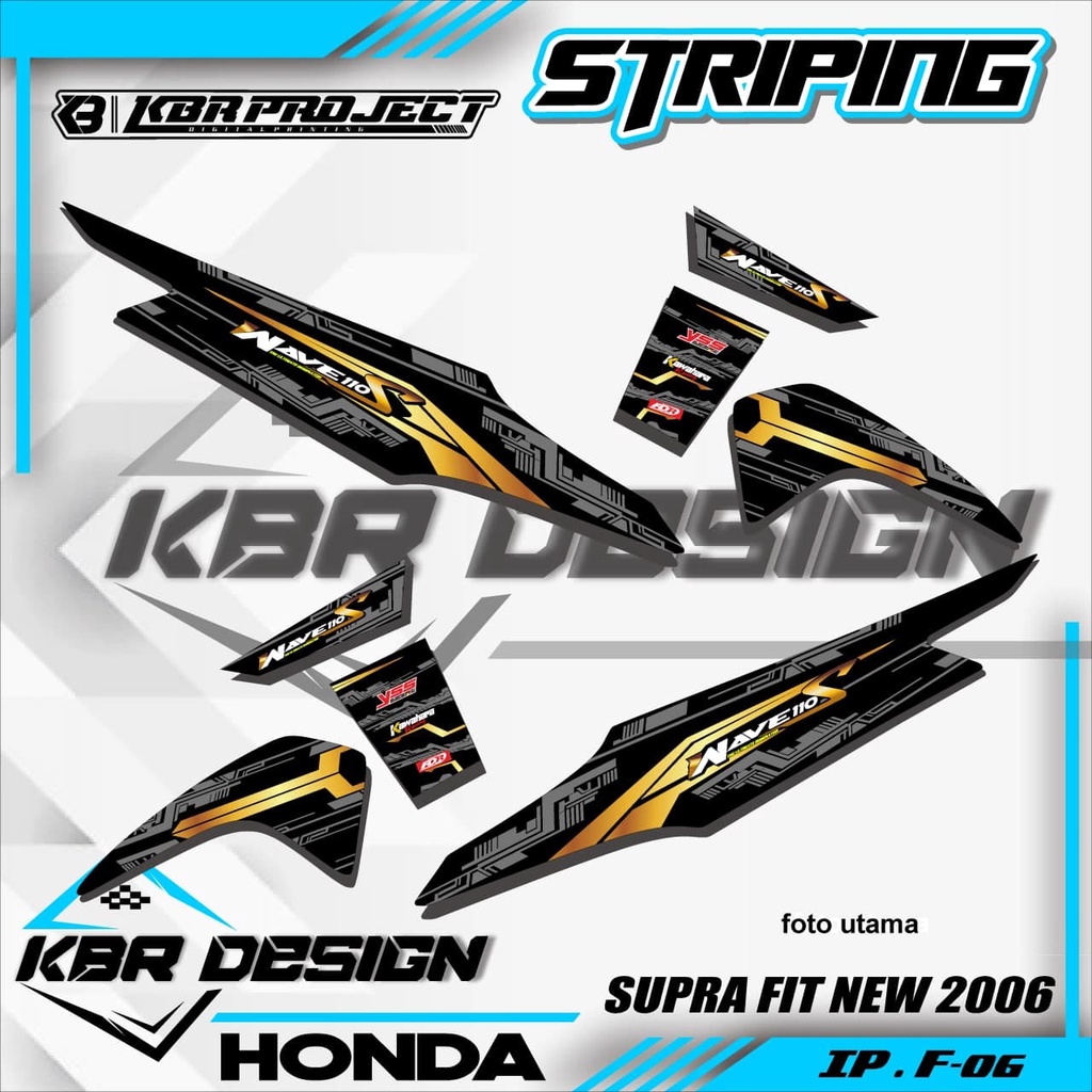 (COD) STICKER STRIPING SUPRA FIT NEW - STICKER STRIPING SUPRA FIT NEW.06 SUPRA FIT NEW / FIT X / FIT