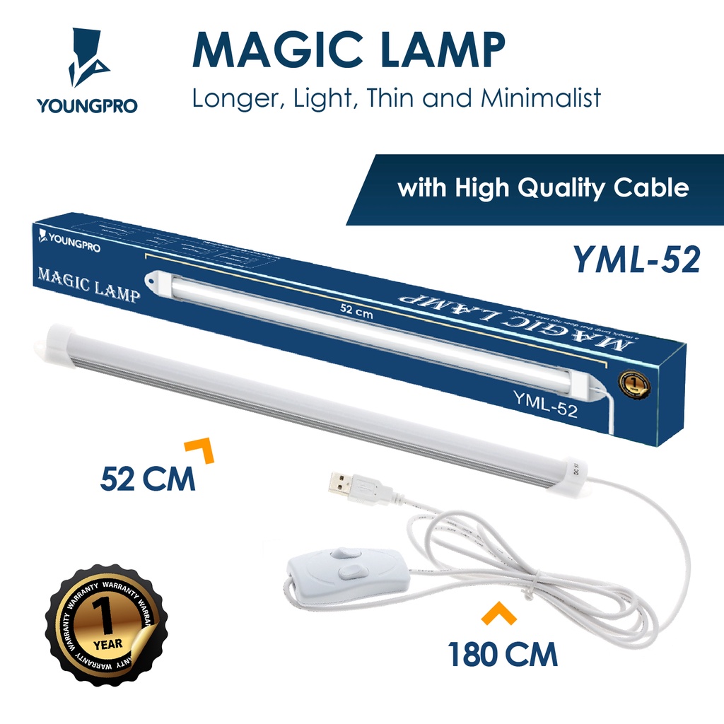 LAMPU STICK DARURAT LAMPU LED 26 CM 37 CM 52 CM - YOUNGPRO MAGIC LAMP