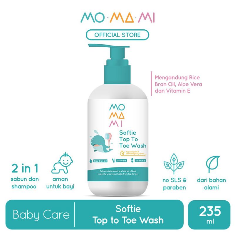 MOMAMI SOFTIE TOP TO TOE WASH 235ML