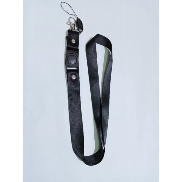 

tali id card lanyard polosan hitam