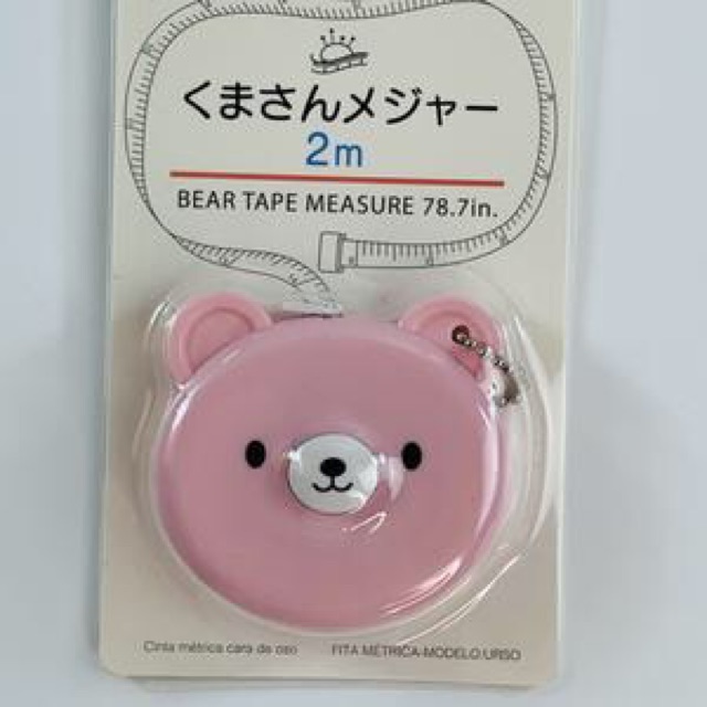 Meteran Beruang Daiso Bear Measuring Tape 2m