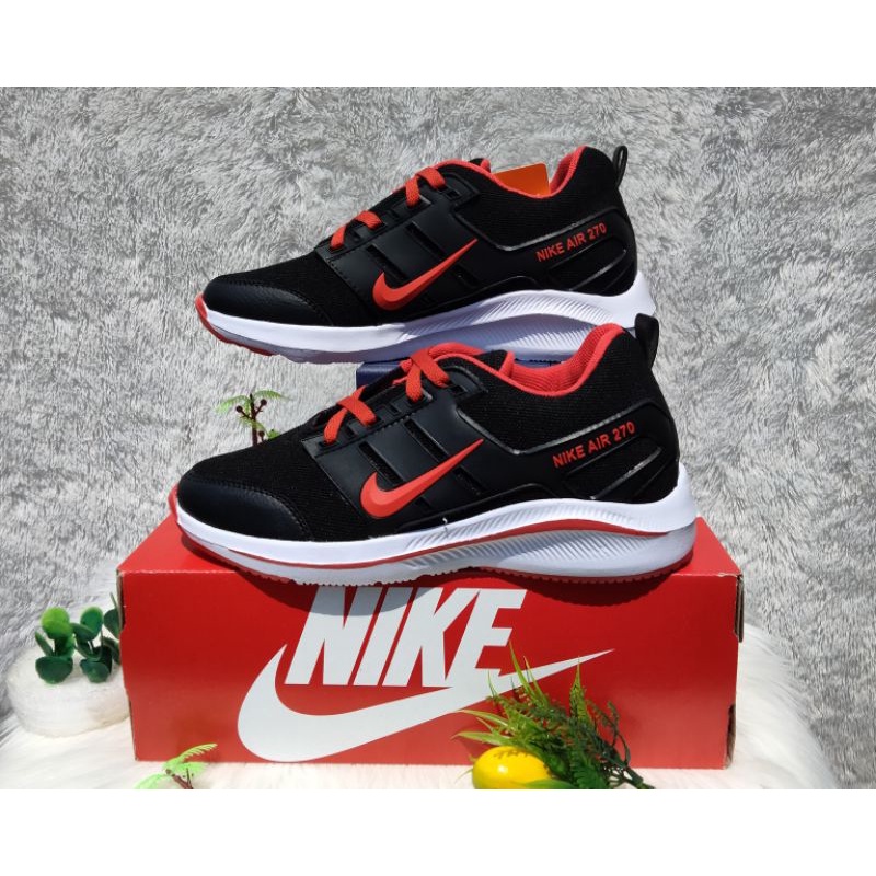 Sepatu Nike Air 270_Hitam Merah, sepatu terlaris, sepatu kekinian, sepatu Pria/Wanita,sepatu termura