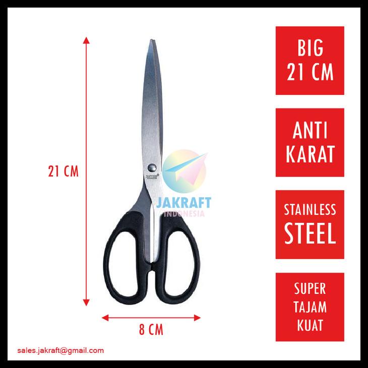 

Gunting Kertas Besar 21 Cm Joyko Sc-848 Tajam Stainless Steel Kode 964