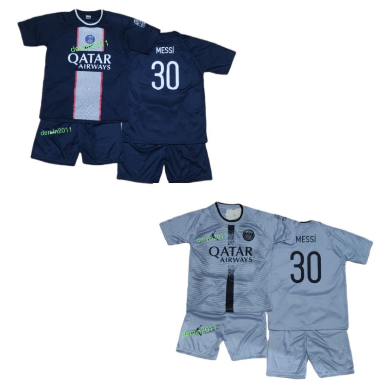 setelan baju bola anak P$G /baju futsal/ baju anak cowok / jersey terbaru/ ukuran buat anak umur 8