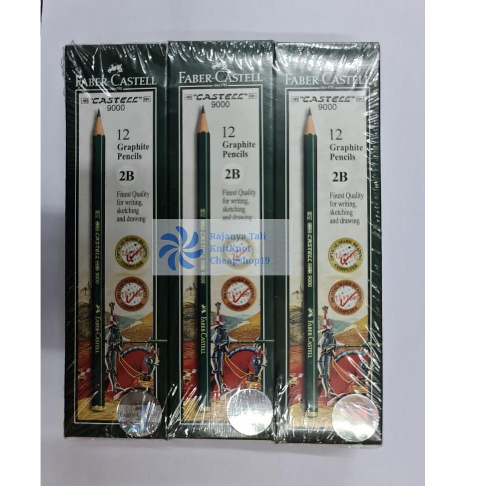 

[Langsung kirim]⭐ CASE⭐651⭐ 12pcs Pensil Faber Castel 2B Original / Faber Catle .IN.32 ⭐makasih..ya
