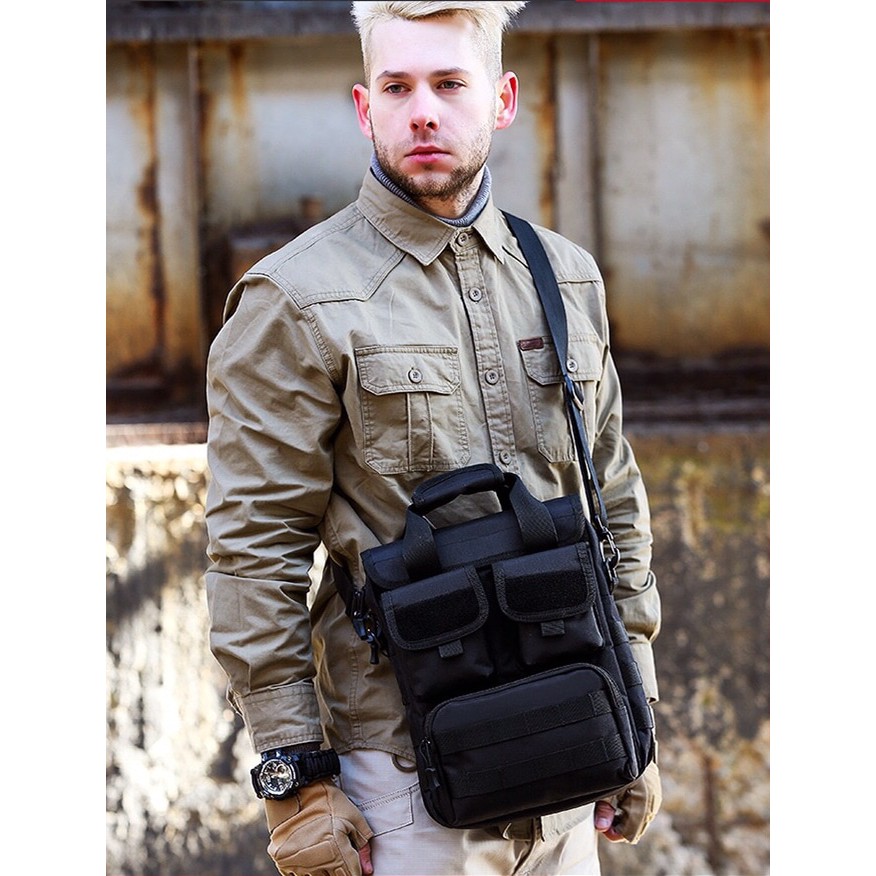 Tas Selempang Pria Slingbag Mesenger Bag Slempang Tactical Army 6017