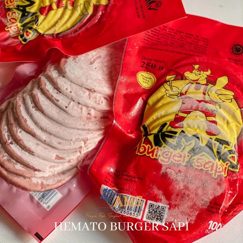 

Hemato Burger Sapi isi 10 / 250 gr