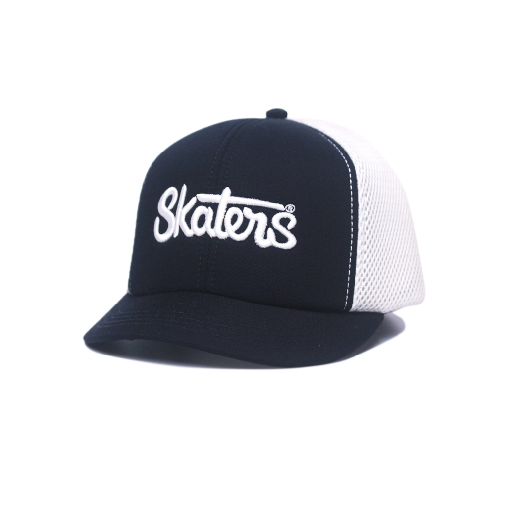 TOPI JARING SKATERS TJ014 NAVI PUTIH