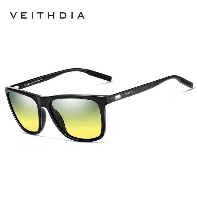 Bergaransi ! Veithdia Kacamata Retro UV Polarized Sunglasses - 6108