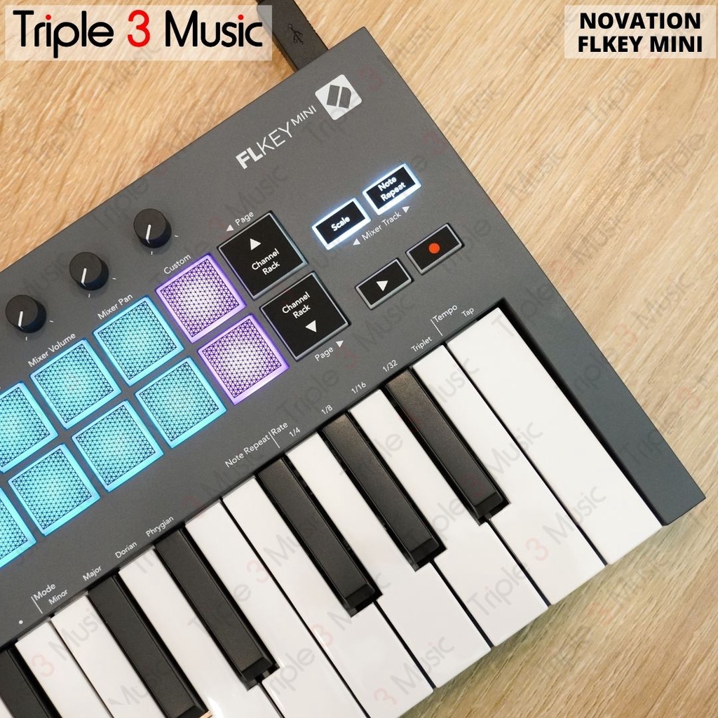 Novation FLKey Mini 25 Key FL Studio Midi Controller Mini Keyboard