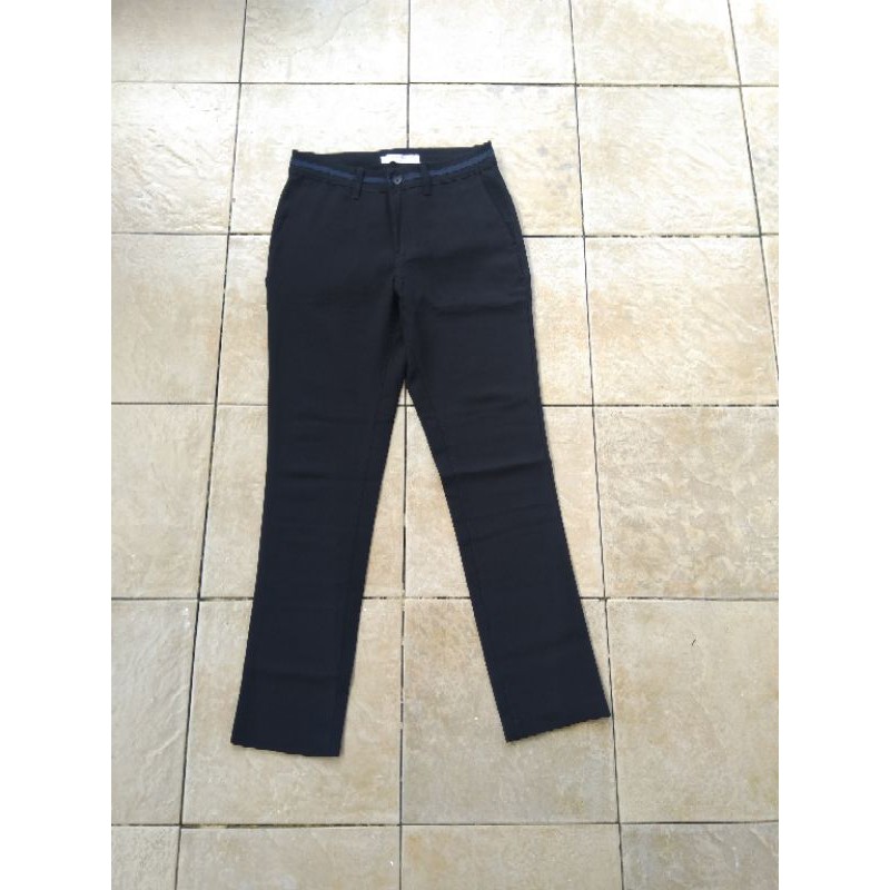 Celana Chino Slimfit Strech Mango Man Black Original