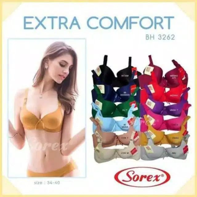 gos Sorex bra kawat 3262 ukuran 36-42