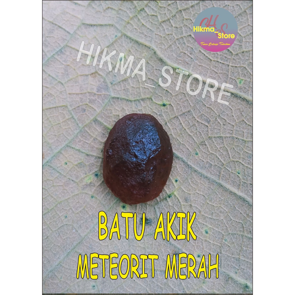 BATU AKIK METEORIT MERAH (S)