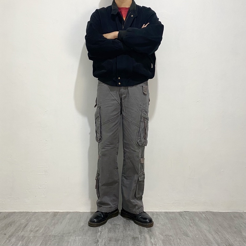 Clride Utility Cargo Pants Olive Grey