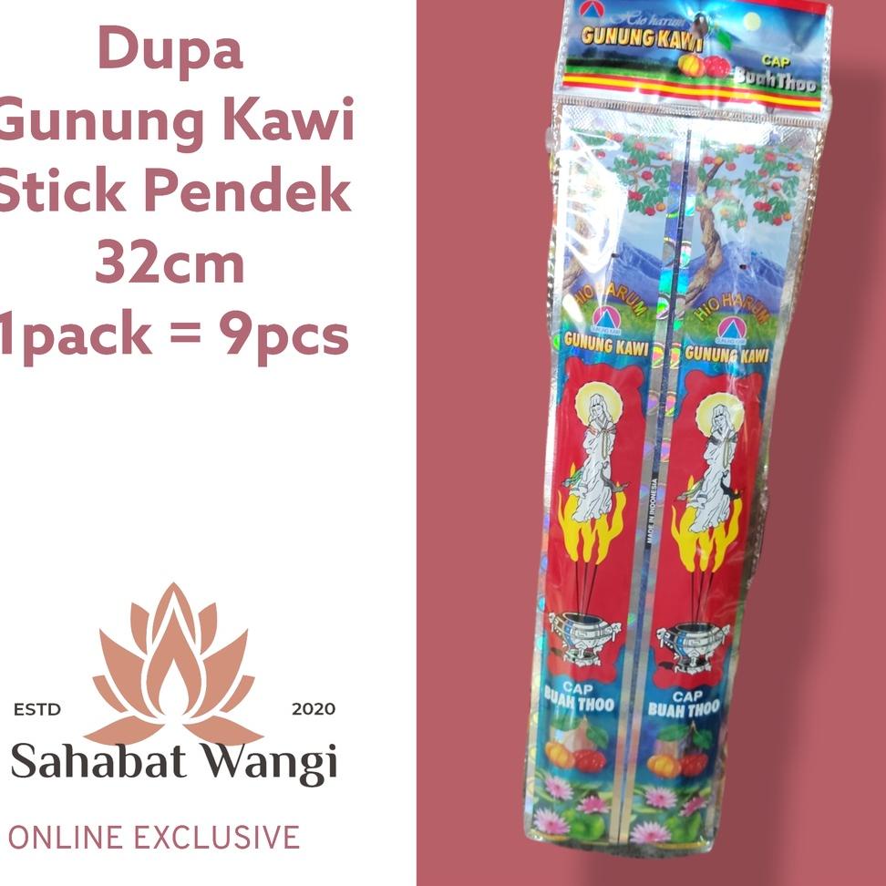 (K7M7).. Dupa Gunung Kawi Cap Buah Thoo Stick Pendek (9 Stick) //Harga@grosir