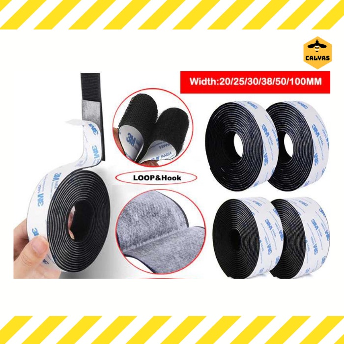 

Lakban Velcro Hook and Loop Magic Nylon Sticker 1 Meter
