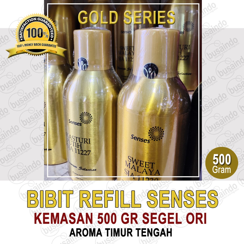 Bibit Parfum Refill Senses GOLD - ORIGINAL Repack