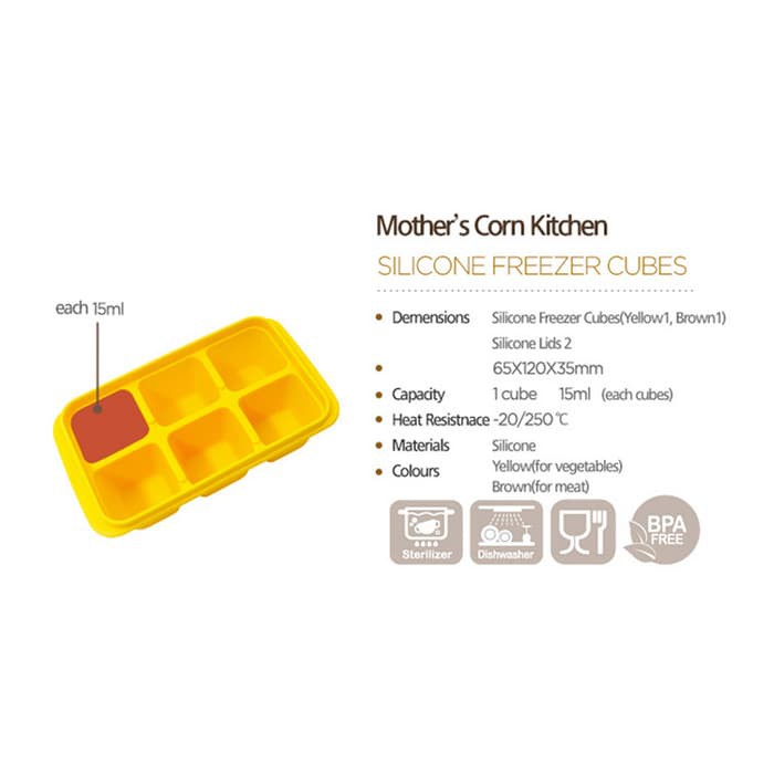 Mother's Corn Silicone Freezer Cubes Double Mothers Corn