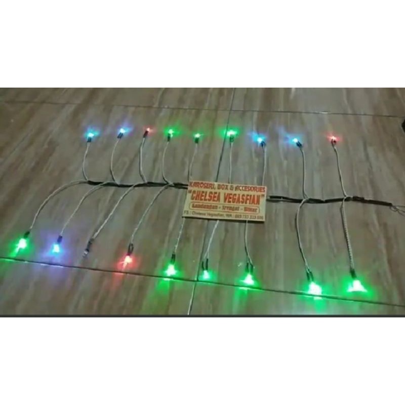 Led kanal rgb / lampu kanal bak miniatur truk oleng / lampu kanal miniatur murah