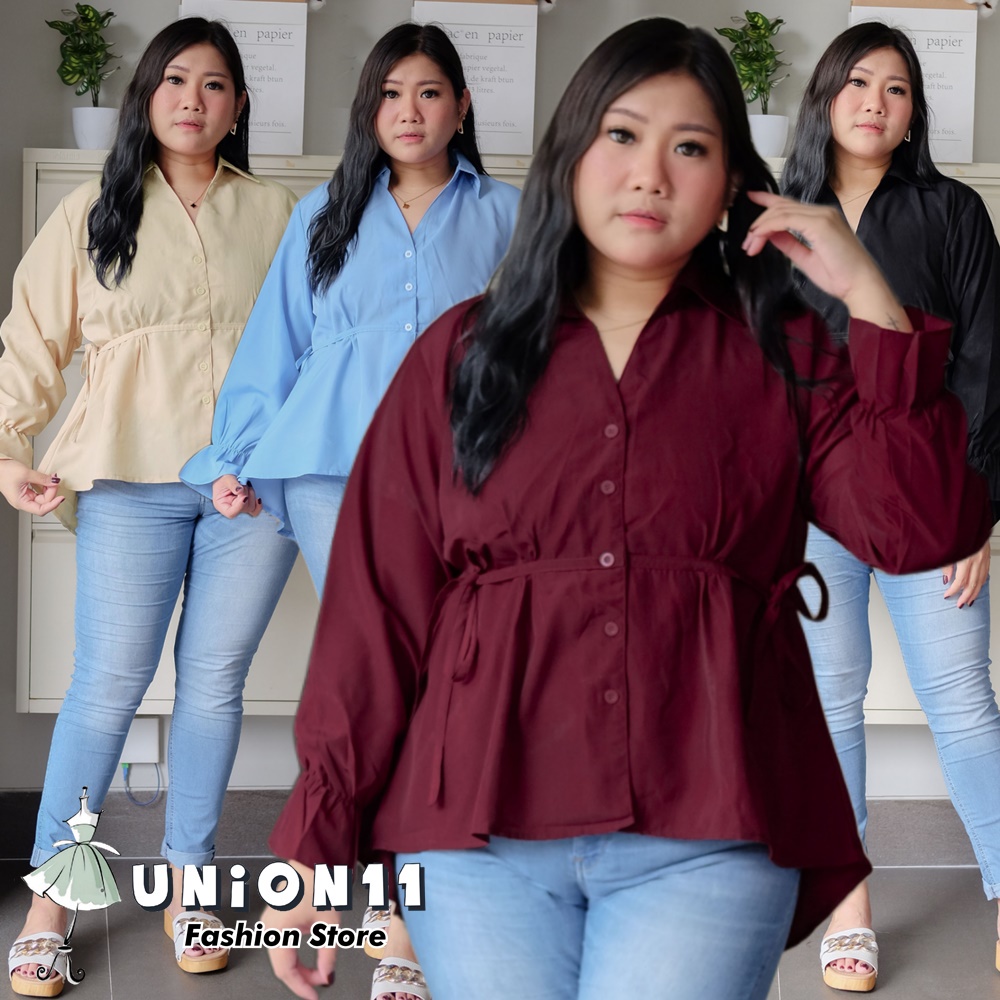 UNION11 - ATASAN JUMBO WANITA LD 120 / BAJU JUMBO WANITA / BAJU KERJA WANITA BIGSIZE / BLOUSE JUMBO WANITA / ATASAN JUMBO XXXL WANITA OXANA