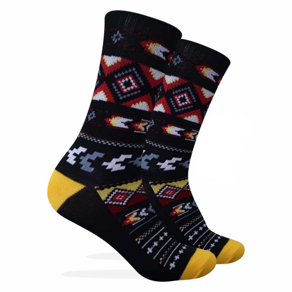 Kaos Kaki Motif Tribal / Pattern ( T166 )