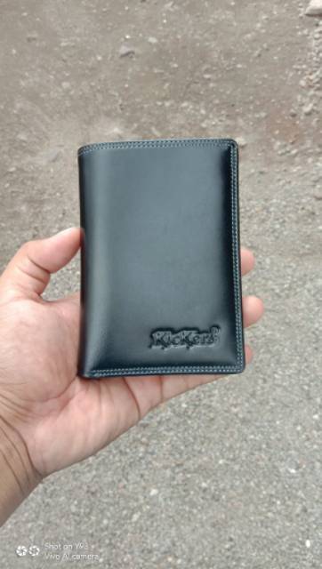 DOMPET KULIT ASLI PRIA  3/4 EMBOS KICKERS (FULL KULIT LUAR DAN DALAM )