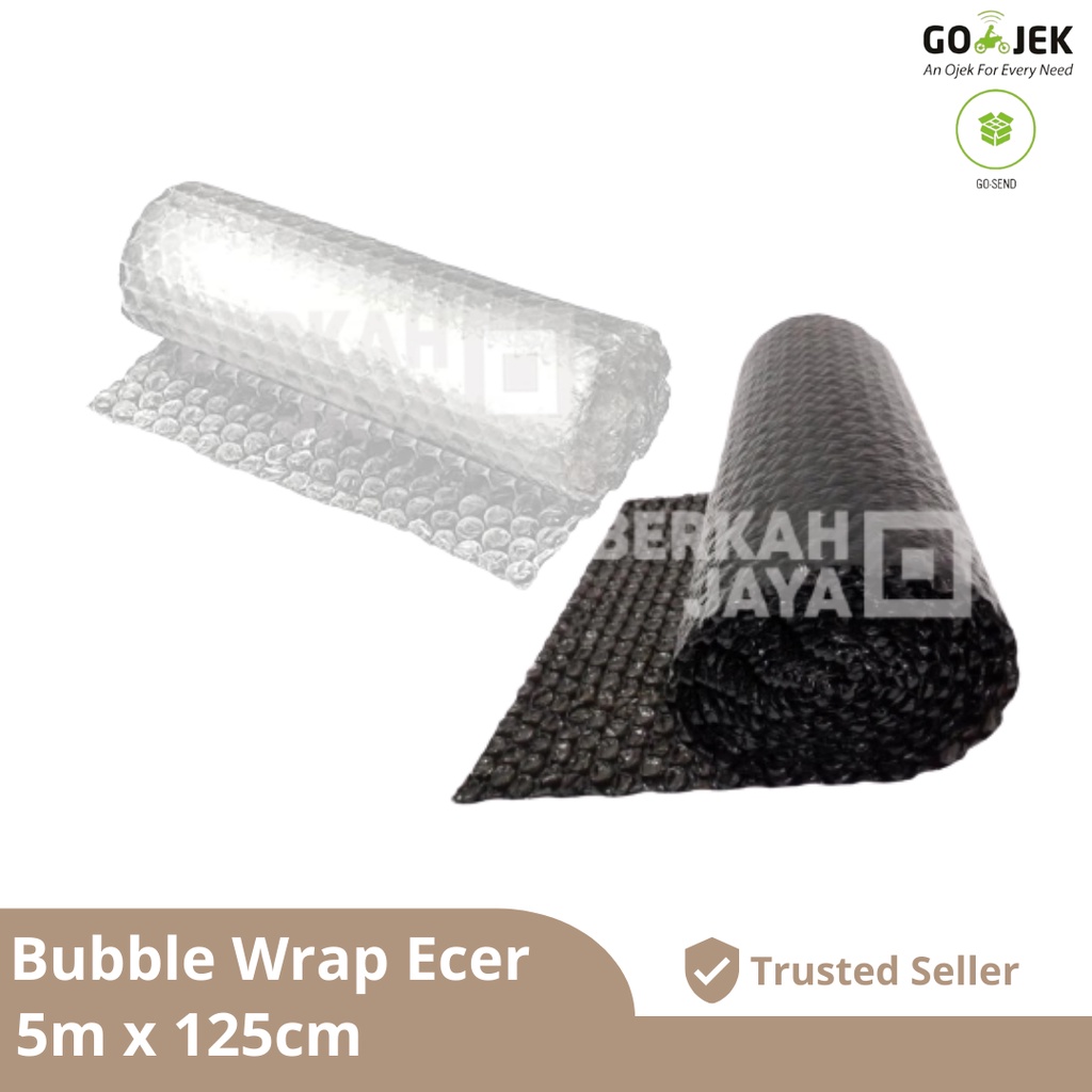 

Bubble Wrap / Plastik Gelembung 500cm x 125 cm (5 Meter) Bungkus Biru & Orange