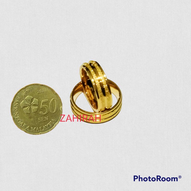2 pcs cincin coin Malaysia asli tidak luntur