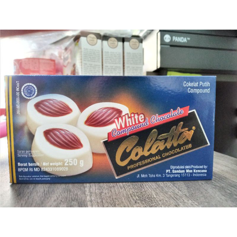 

COLATTA WHITE COMPOUND CHOCOLATE 250GR /coklat putih /cokelat /coklat batang