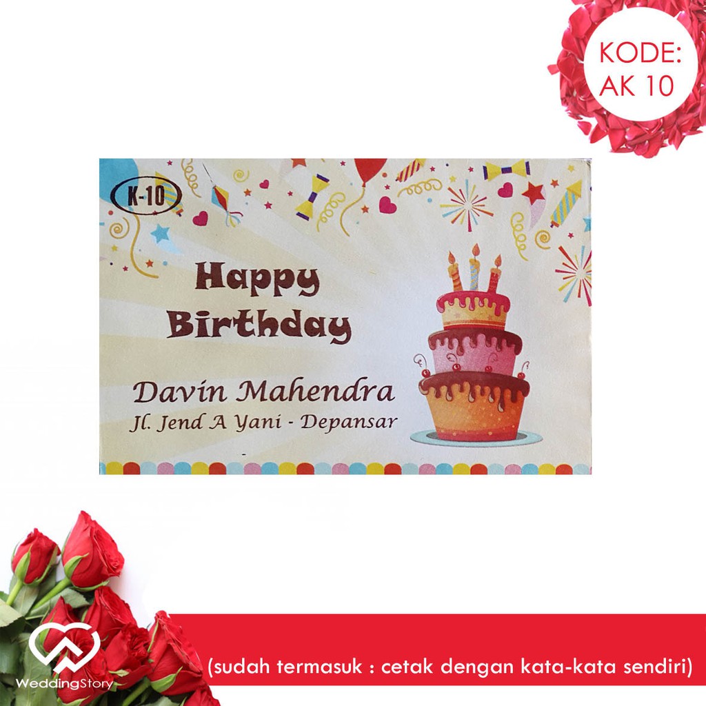 

Amplop Kids 10 isi 50 (Termasuk Cetak Custom Tulisan) Harga Murah