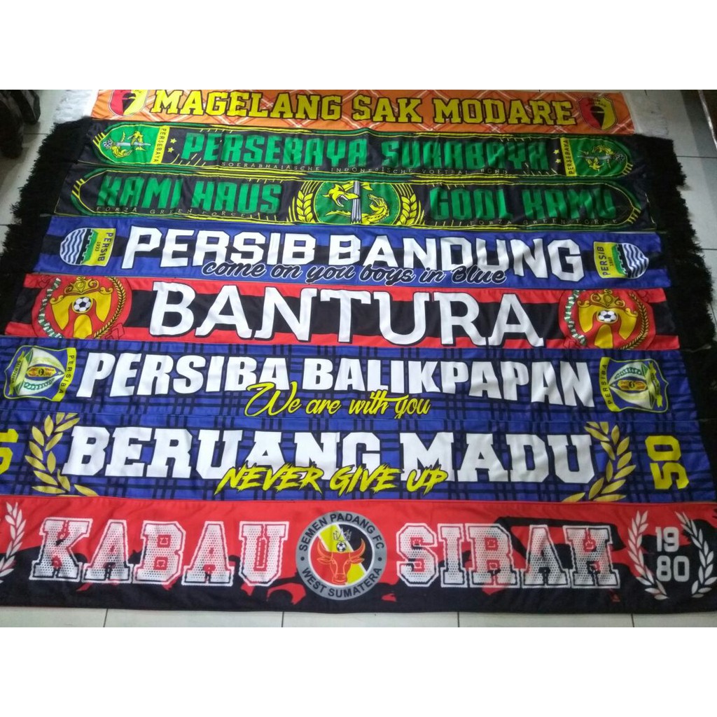 Corner Football Merch Syal Printing Custom Satuan Syal Murah Syal Custom (Scarf Printing - Custom)-4