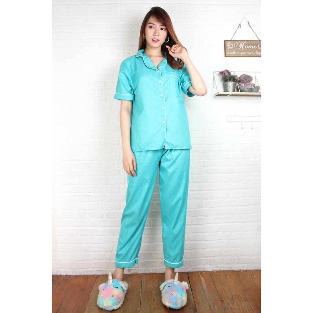HipNop SATIN MEBOS BAJU TIDUR WANITA PIYAMA WANITA PAKAIAN CEWEK BAJU TIDUR CEWEK